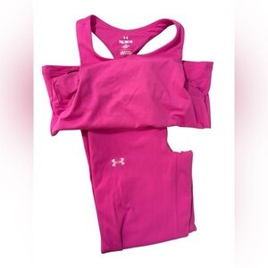 Under Armour Vibrant Pink Athletic set size:M